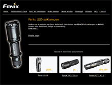 Tablet Screenshot of fenix-nederland.nl